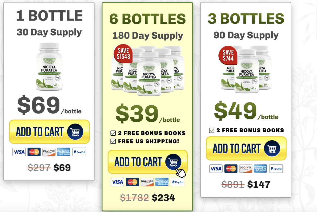 nicoya pura tea Pricing –